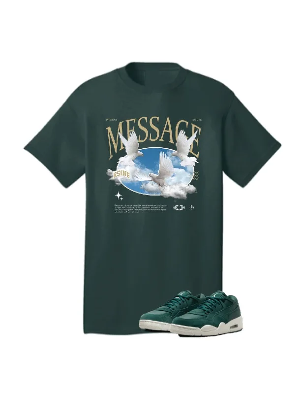 RS1NE Message Tee (Dark Green)Compression T-Shirts