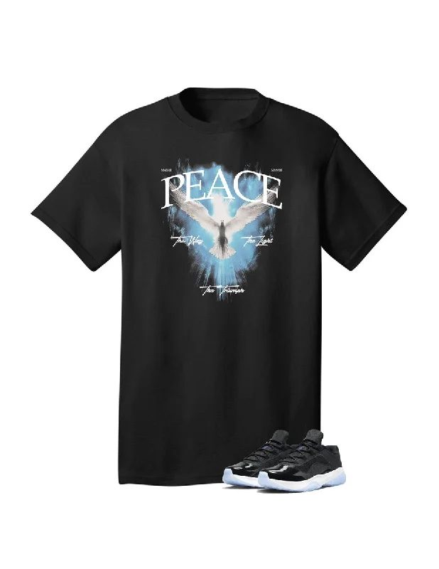 RS1NE Peace Tee (Black)Leather-Paneled T-Shirts