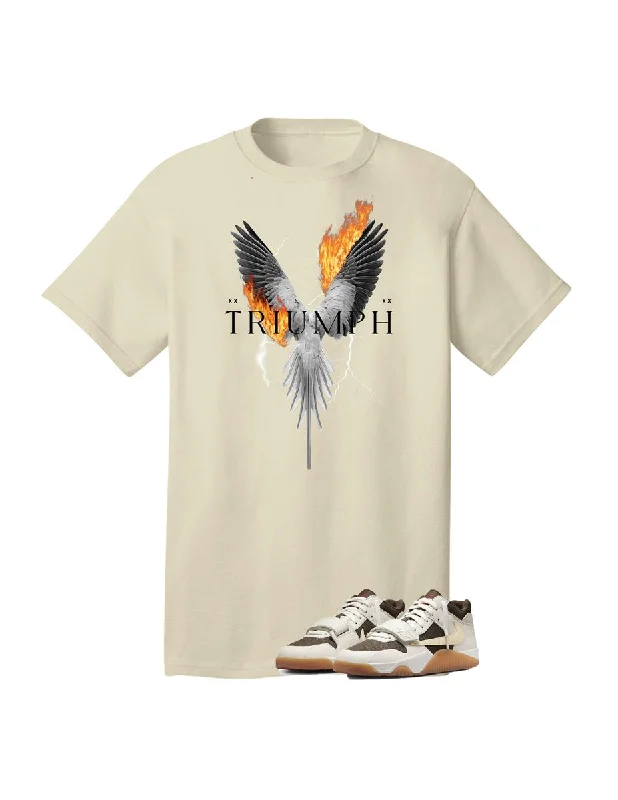 RS1NE Triumph Tee (Cream)Embroidered T-Shirts