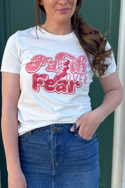 The Faith Over Fear Graphic Tee (FINAL SALE)Velvet T-Shirts