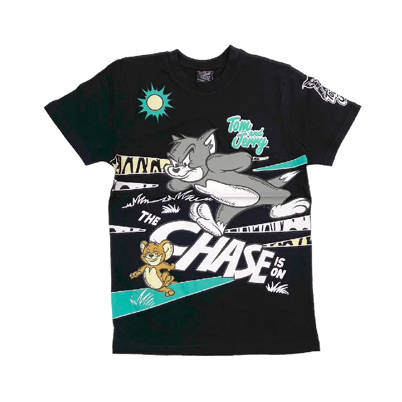 Tom and Jerry Gel Print Tee (Black) / $16.99 2 for $30Hooded T-Shirts