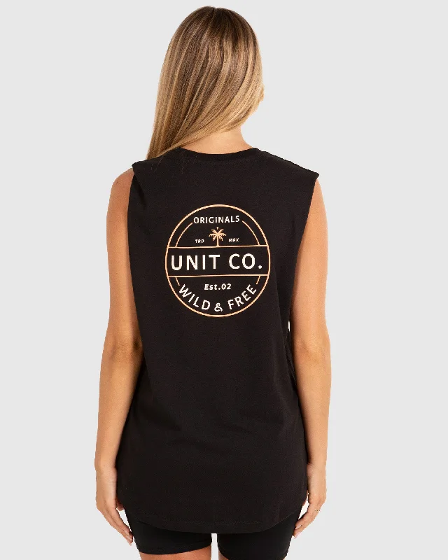 UNIT Coast Ladies Muscle TeeFringed T-Shirts