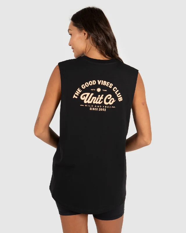 UNIT - Ladies Good Vibes Muscle TeeLayered T-Shirts