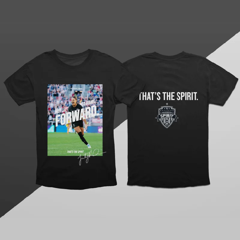 That's the Spirit! Player Tees - Trinity Rodman "Not Left, Not Right, Forward"Hunting T-Shirts