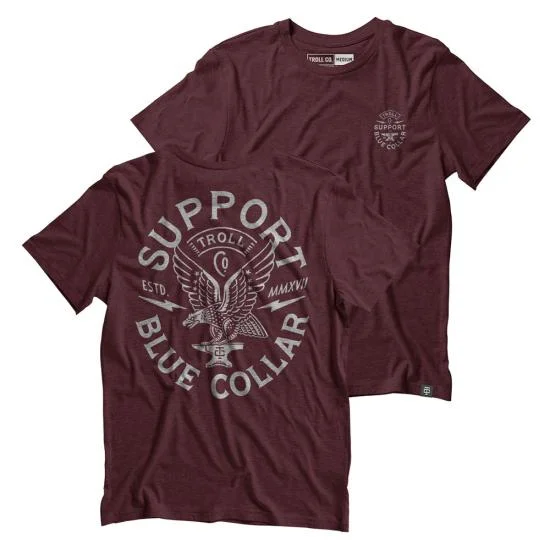 Winged Support Tee: MaroonBranded T-Shirts