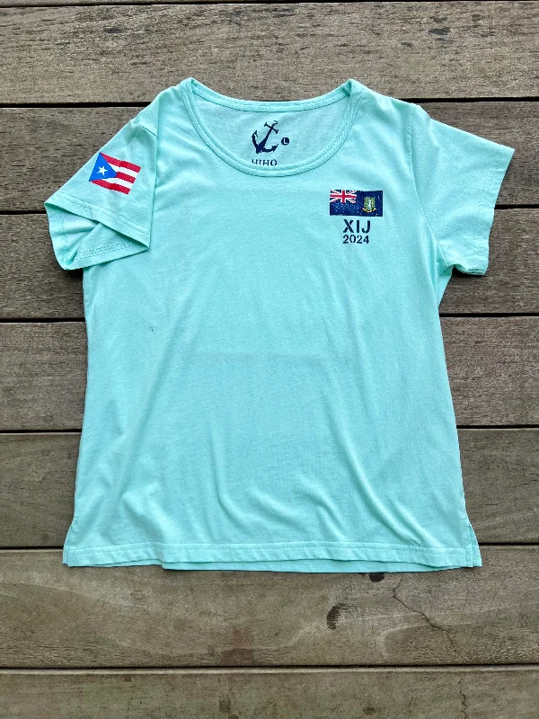 XIJ24 BVI Patch Tee - Sea GreenMetallic T-Shirts